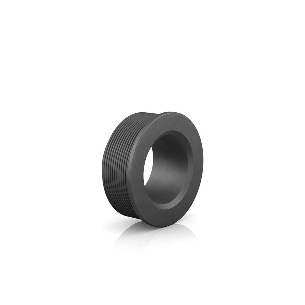 Gumminipplar för plaströr, svarta 50/32, Purus - 50/32 GUMMINIPPEL SVART 