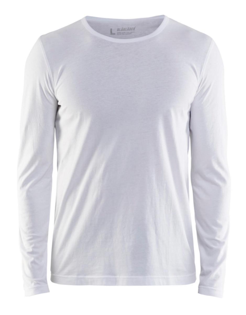 T-shirt Blåkläder 3500-1042 - T-SHIRT BLK 3500-1042 VIT LÅNGÄRMAD STL L