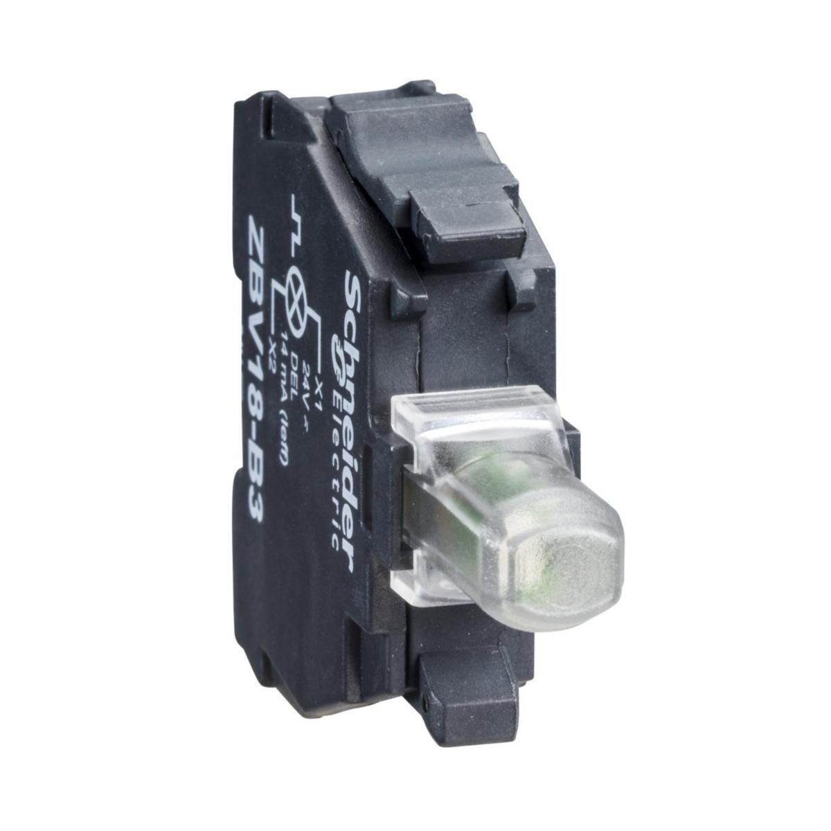 Lampdon med inbyggd LED ZBV - LAMPHÅLLARE ZBVM1 LAMPBLOCK VIT LED 230V