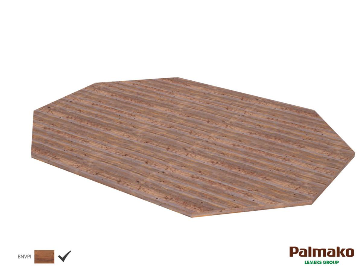 Golv till paviljong, Betty, 25 m² - GOLV TILL BETTY 25,0 M2 BRUN TRYCKIMPREGNERAD