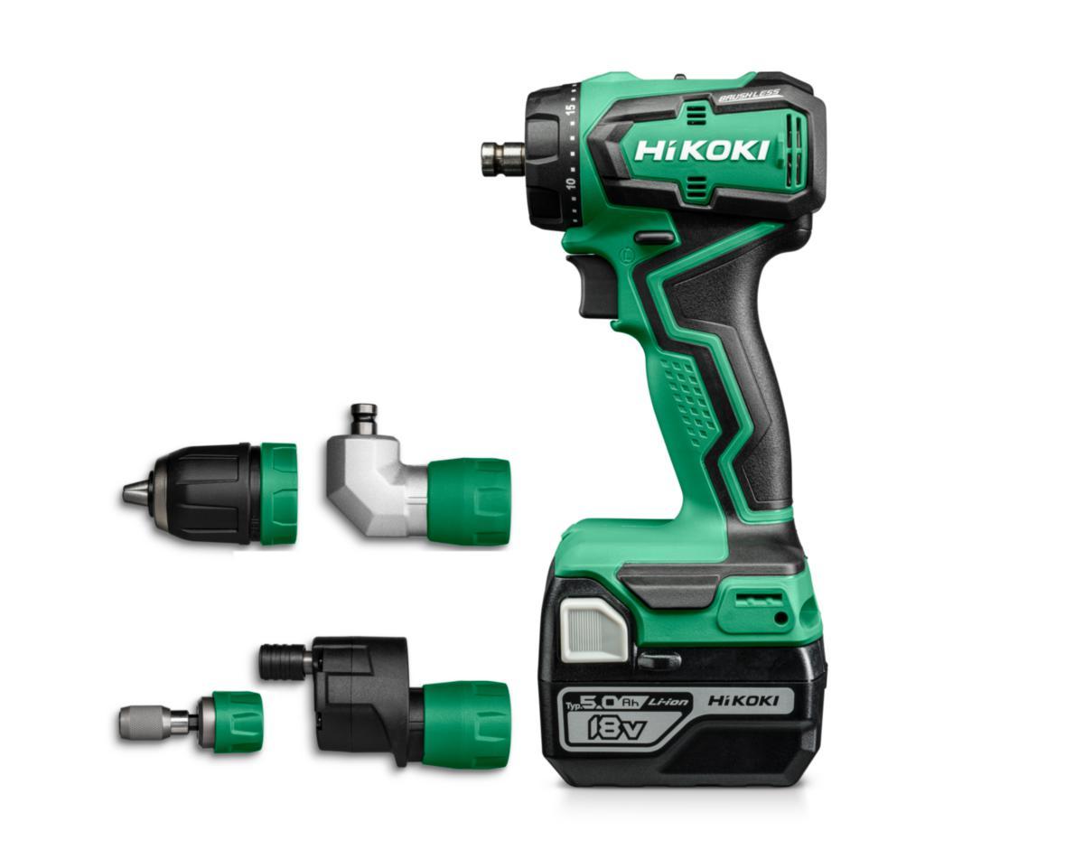 Borrskruvdragare HiKOKI DS18DDQ 2x5.0 Ah set - BORRSKRUVDRAG HIKOKI DS18DDQ 18V SET 2X5AH/4XCHUCKAR/HCS