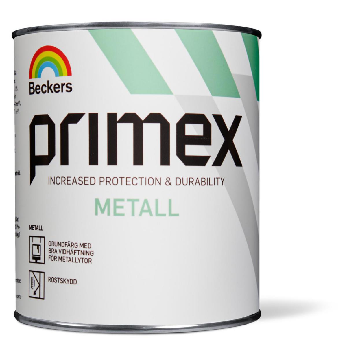 Grundfärg Metall Primex - METALLGRUNDFÄRG PRIMEX GRÅ 0,75L