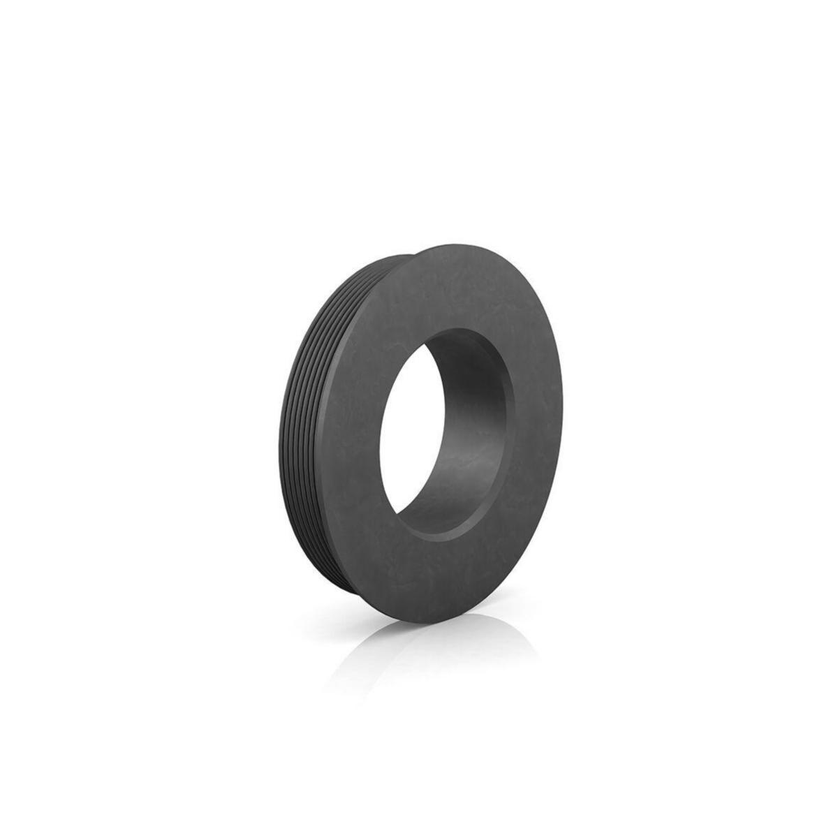 Gumminipplar för plaströr, svarta 83/50, Purus - 83/50 GUMMINIPPEL SVART