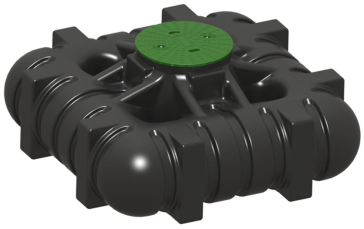 Sluten tank 3000L lågbyggd, Cipax - SLUTEN TANK 3000 L LÅGBYGGD. CIPAX