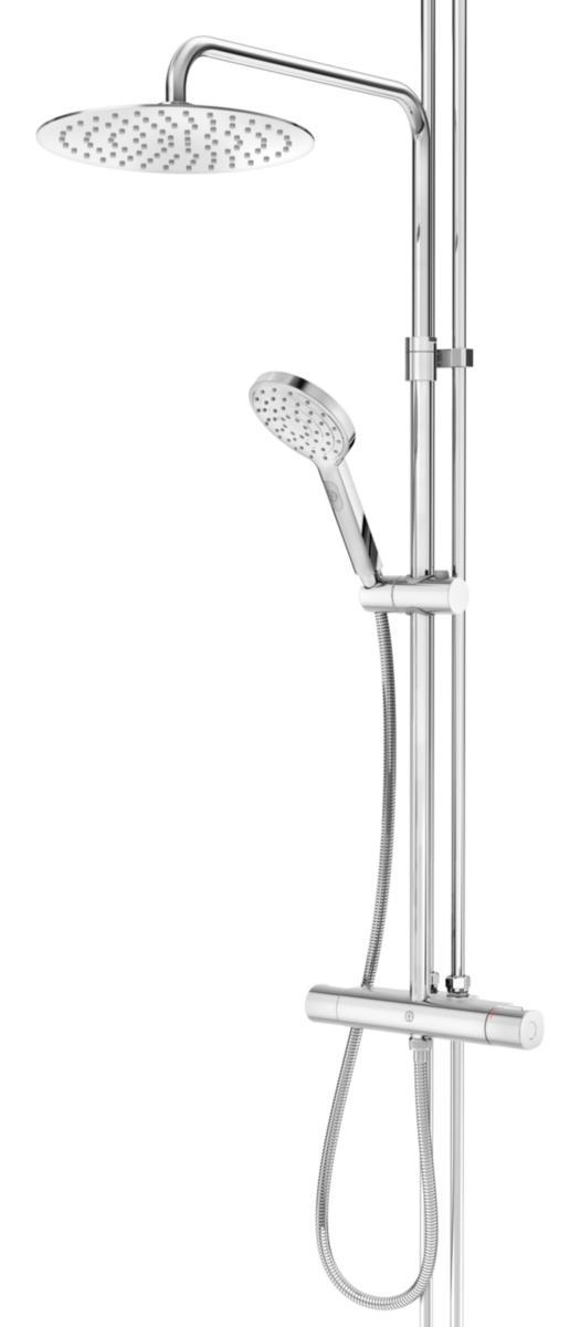 Takduschpaket Atlantic - termostat, Gustavsberg - GBG ATLANTIC TAKDUSCH PAKET ROUND, 40C/C KROM