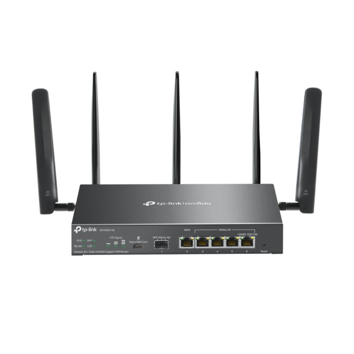 Omada 4G+ Cat6 AX3000 Gigabit VPN Router, ER706W-4G - ER706W-4G ER706W-4G