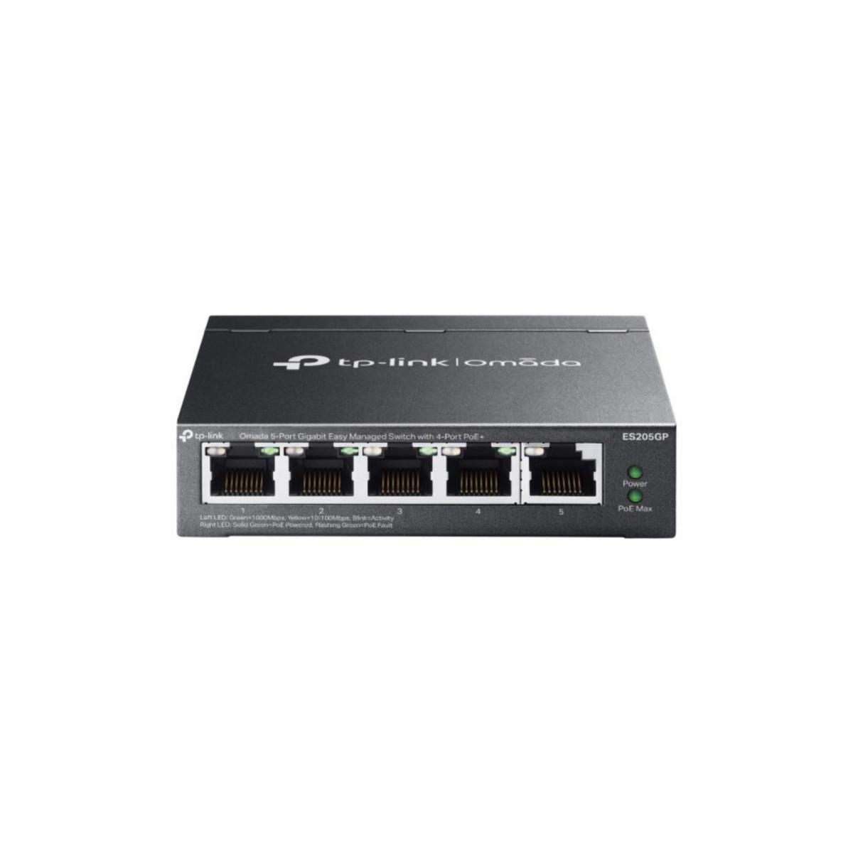 Omada Switch 5-Port Gigabit  4-Port PoE+, ES205GP - ES205GP ES205GP