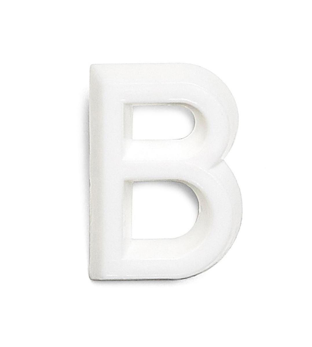 Bokstäver av plast 13 mm - BOKSTÄVER 13 MM B