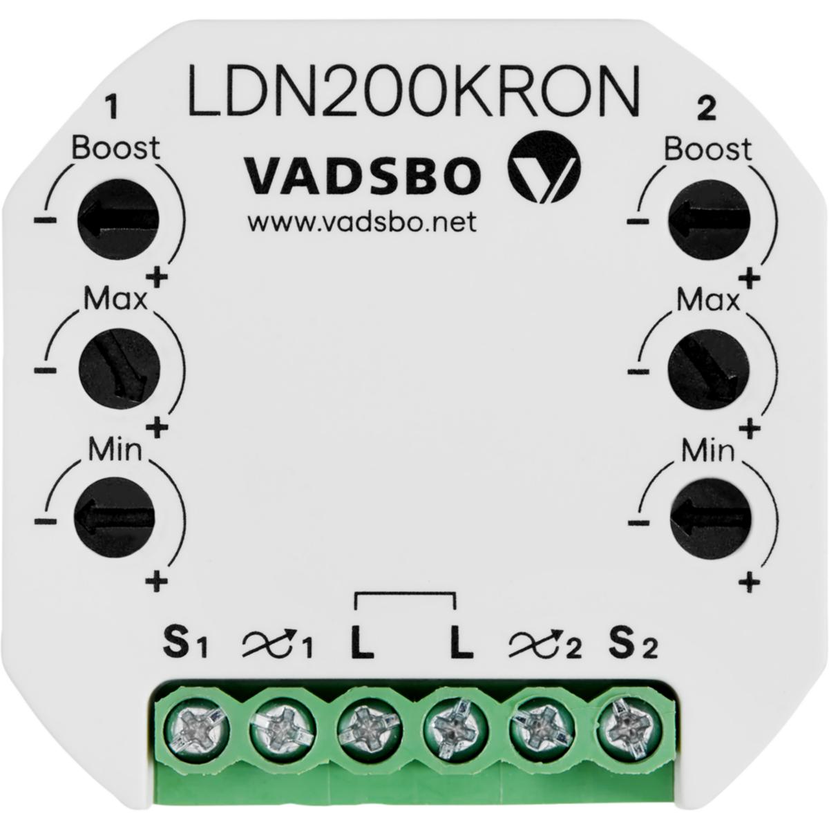 Krondimmer utan nolla - KRONDIMMER 2X100VA UTAN NOLLA LDN200KRON