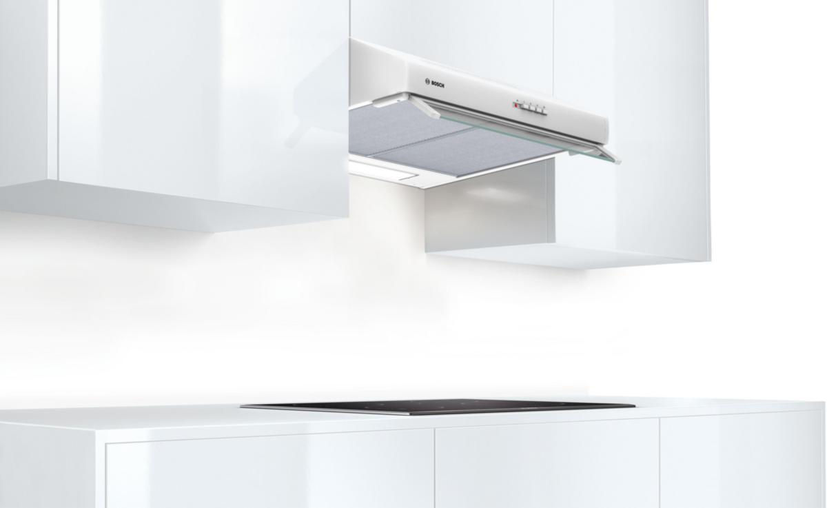 Fläkt, underbyggd, 60 cm, Serie 4 - SPISFLÄKT UNDERBYGGD 60 CM VIT DUL63CC20 BOSCH
