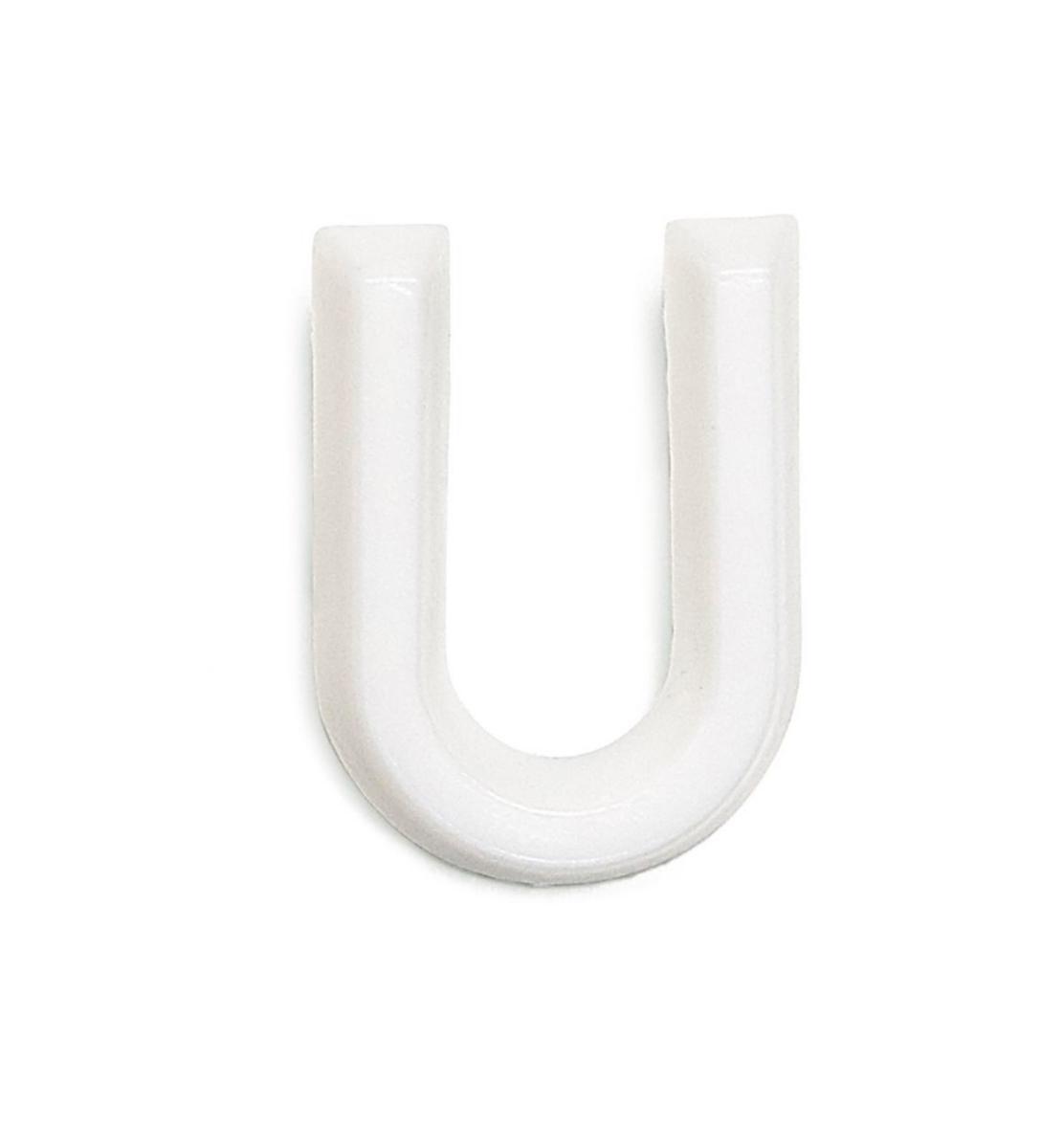 Bokstäver av plast 13 mm - BOKSTÄVER 13 MM U