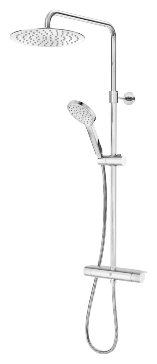 Takduschpaket Estetic - termostat, Gustavsberg - GBG ESTETIC TAKDUSCH PAKET ROUND, 150C/C, KROM