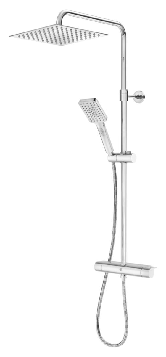 Takduschpaket Estetic - termostat, Gustavsberg - GBG ESTETIC TAKDUSCH PAKET SQUARE, 150C/C, KROM