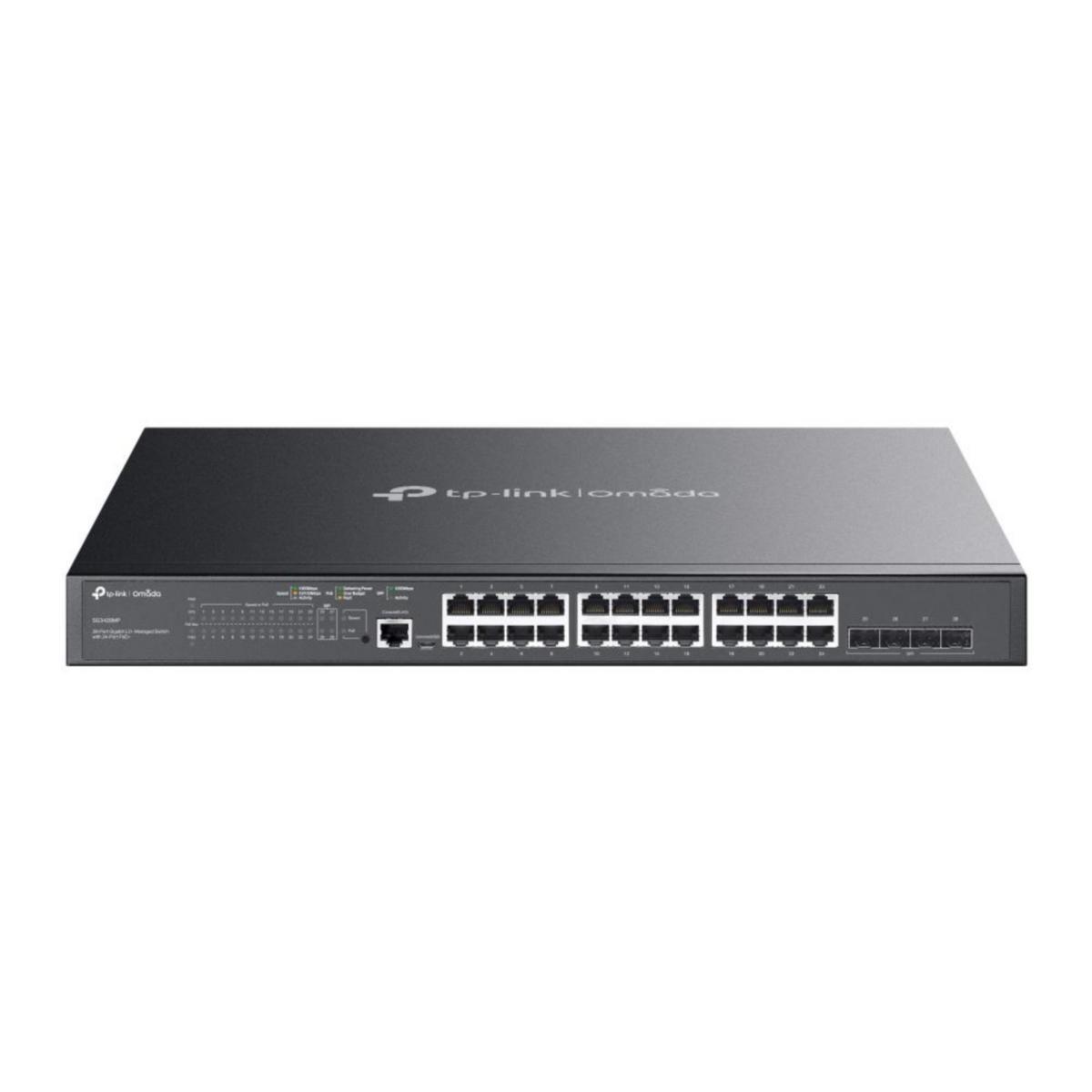 Omada Switch 28-Port Gigabit L2+ 24-Port PoE+, SG3428MP - SG3428MP SG3428MP
