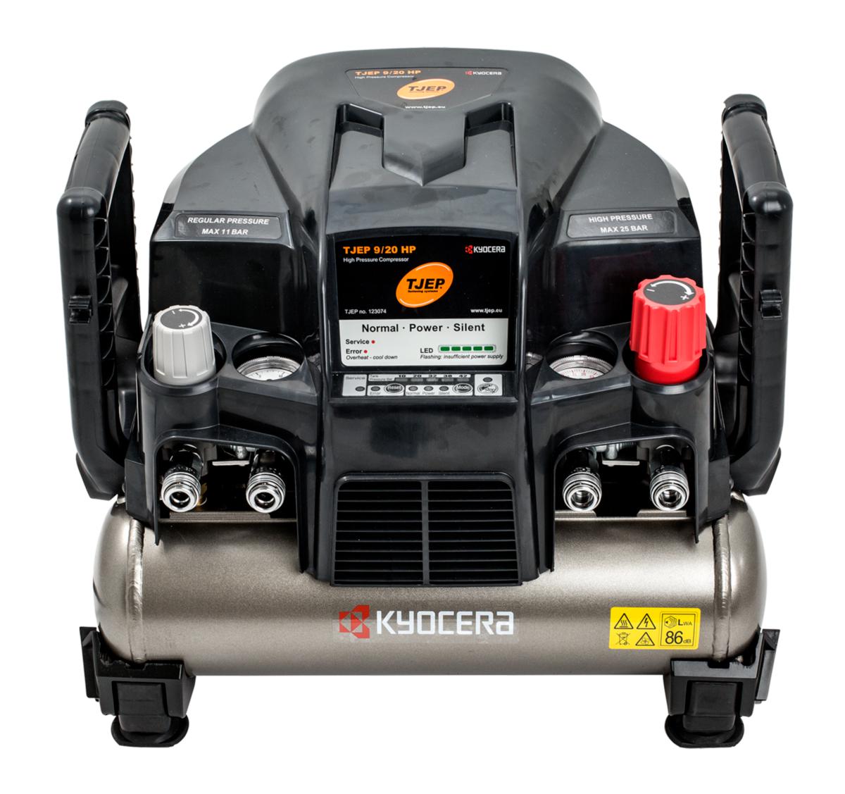 Kompressor Tjep 9/20 HP - KOMPRESSOR TJEP HP 9/20 42BAR 2X4.5L BEHÅLLARE 230V