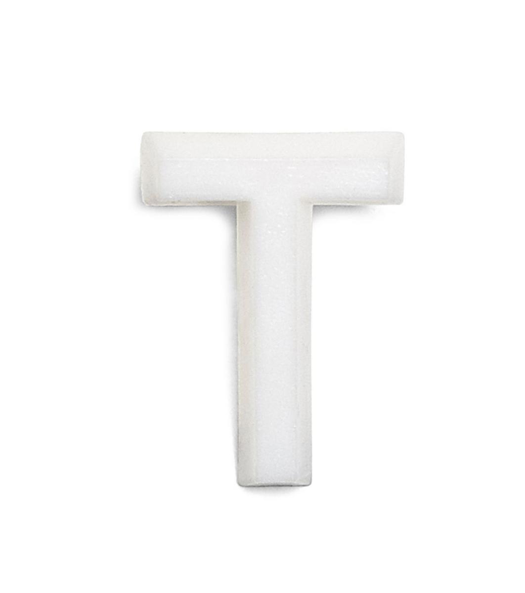 Bokstäver av plast 13 mm - BOKSTÄVER 13 MM T