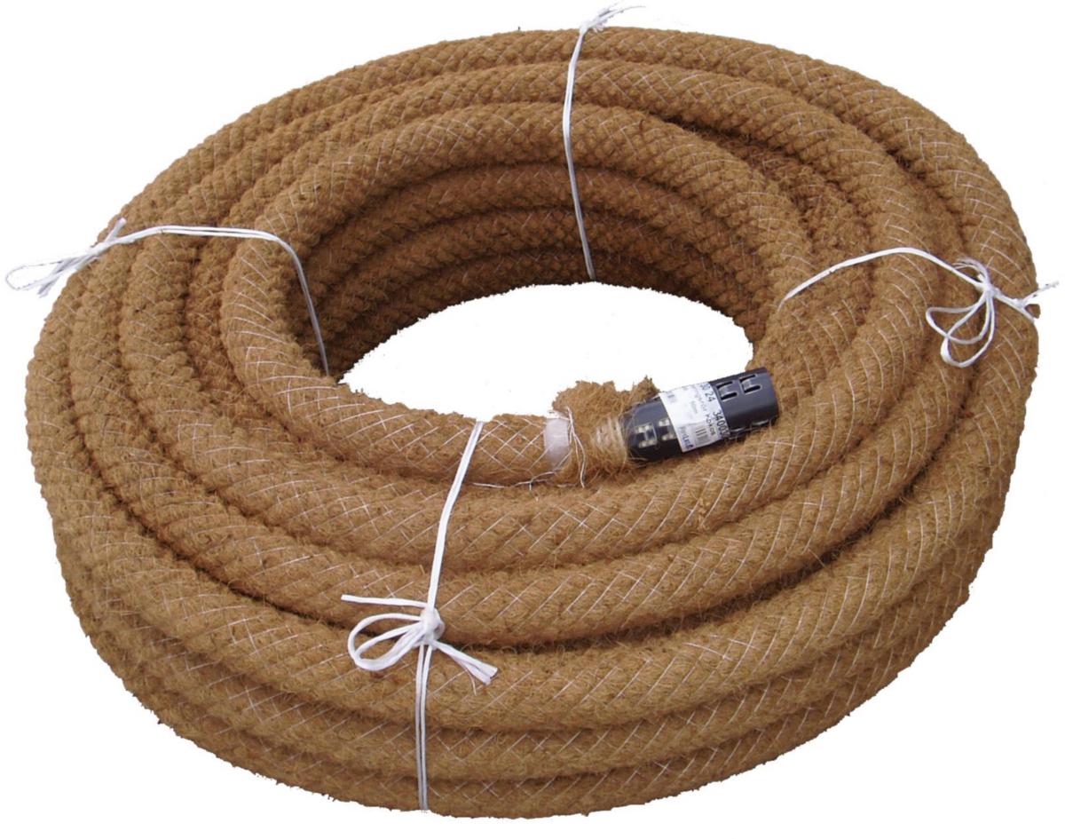 Jordbruksdränering PVC med kokosfilter - 58/50MM PVC DRÄNERINGSRÖR KOKOSFILTER, RULLE 50M
