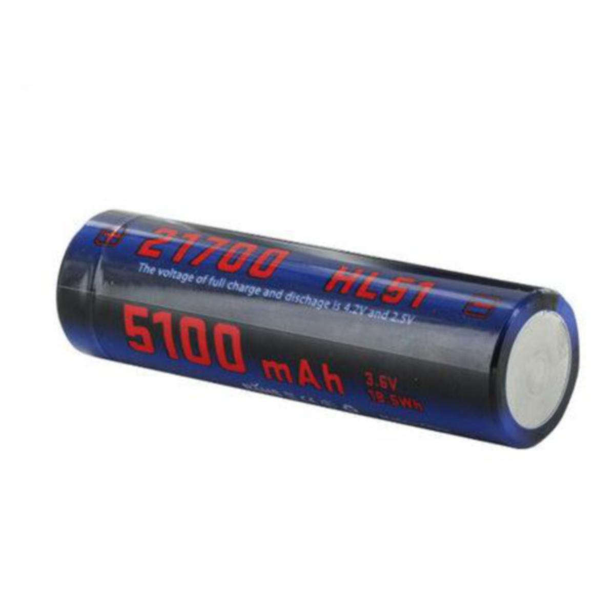 Batteri Niteye 21700 Li-Ion 5100mAh 3,6V 18,5Wh - BATTERI NITEYE 21700 LI-ION 5100 MAH, 3.6V 18.5WH