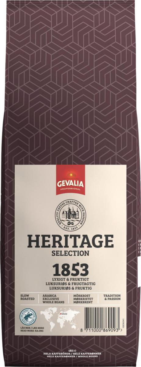 Kaffe Gevalia - KAFFE GEVALIA HELA BÖNOR 1853 RA DARK 1000G