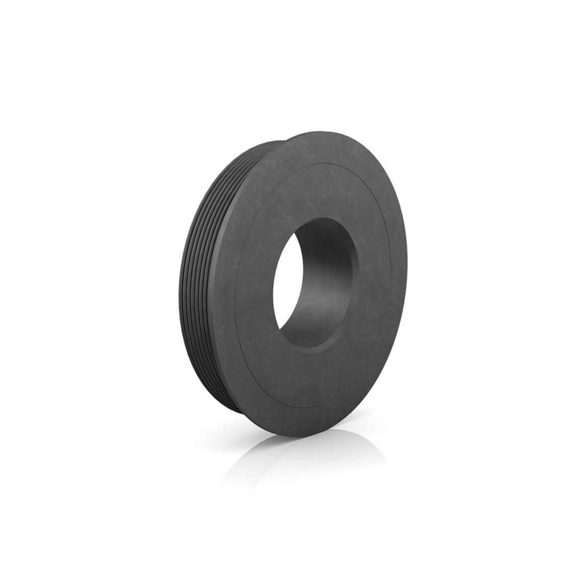 Gumminipplar för plaströr, svarta 100/50, Purus - 100X50 GUMMINIPPEL SVART