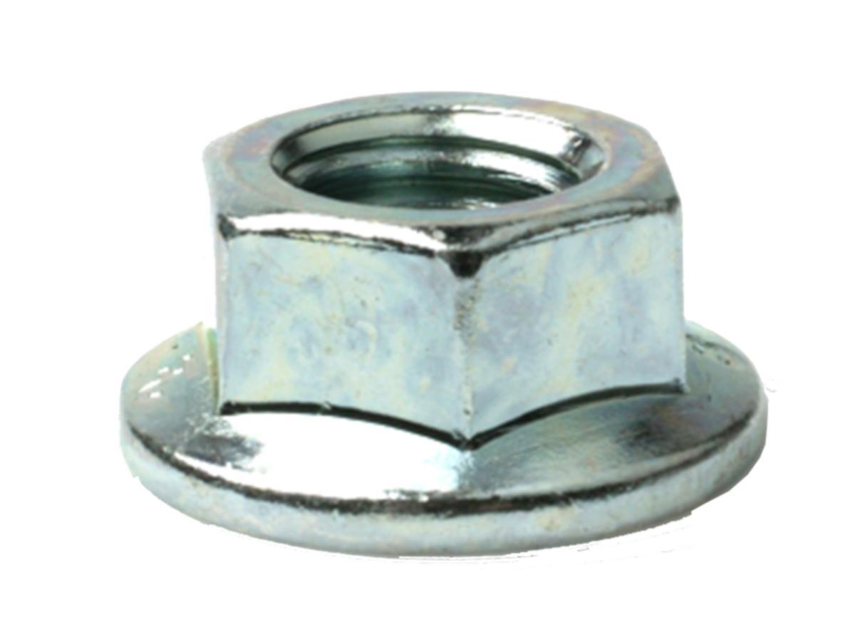 Flänsmutter M6MF Plan blankförzinkad DIN 6923 FIXX - FLÄNSMUTTER M6MF FIXX M8 FZB DIN 6923-8 PLAN