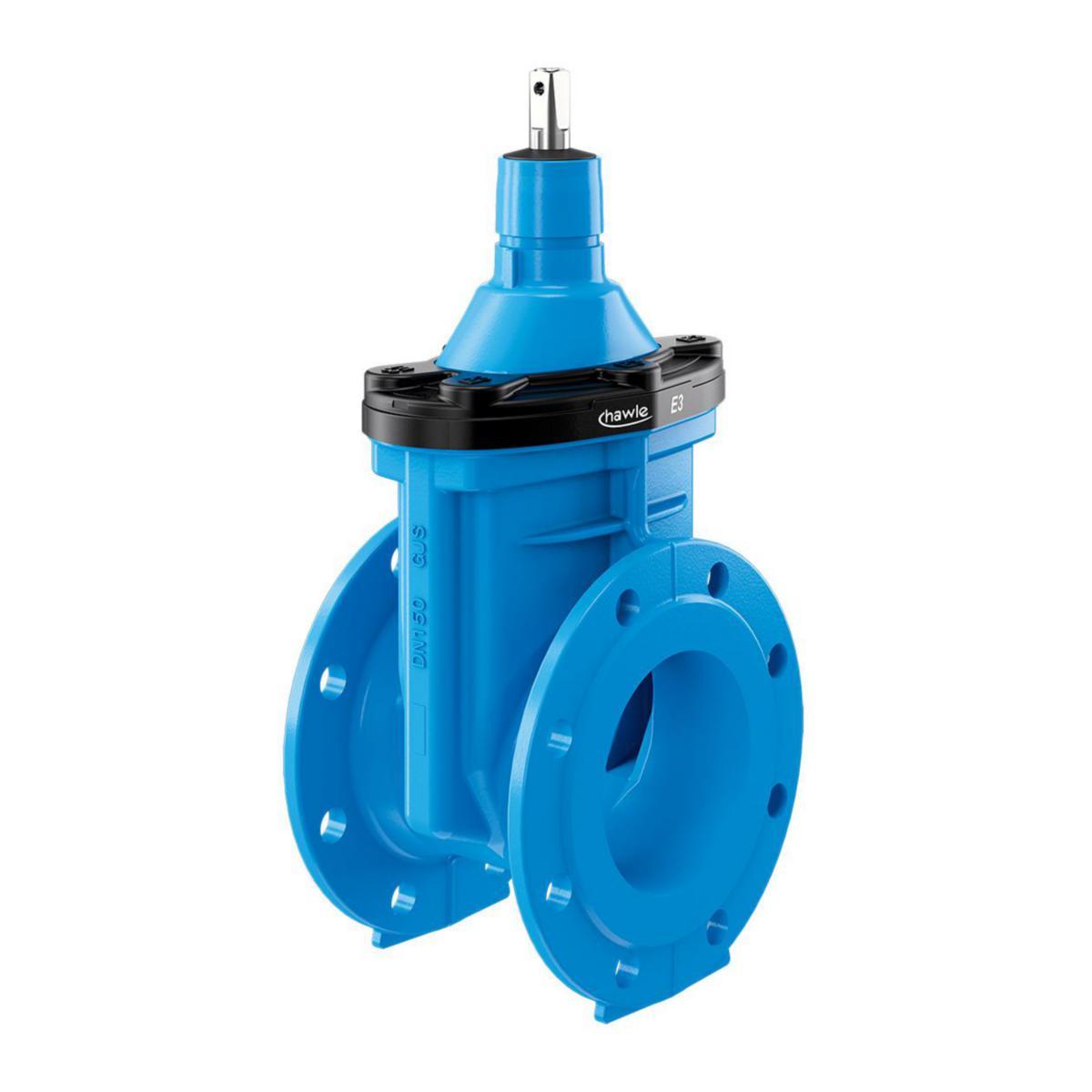 Slussventil Hawle 4000E3 - 100 KILSLIDVENTIL HAWLE 4000E3 MED FLÄNSAR PN 16