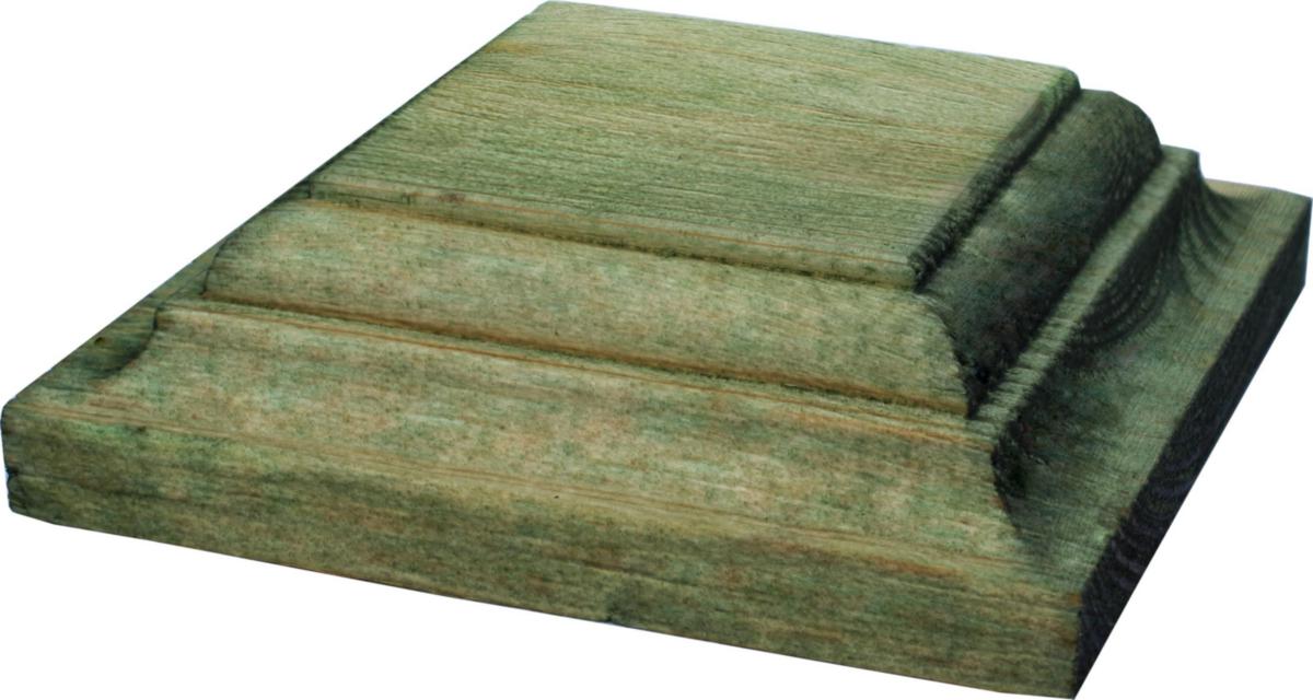 Stolplock, trä - STOLPLOCK TRYCKIMP. 120X120X34 MM