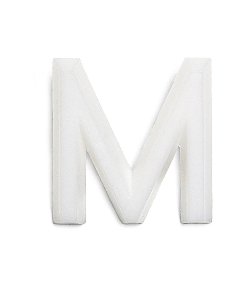 Bokstäver av plast 13 mm - BOKSTÄVER 13 MM M
