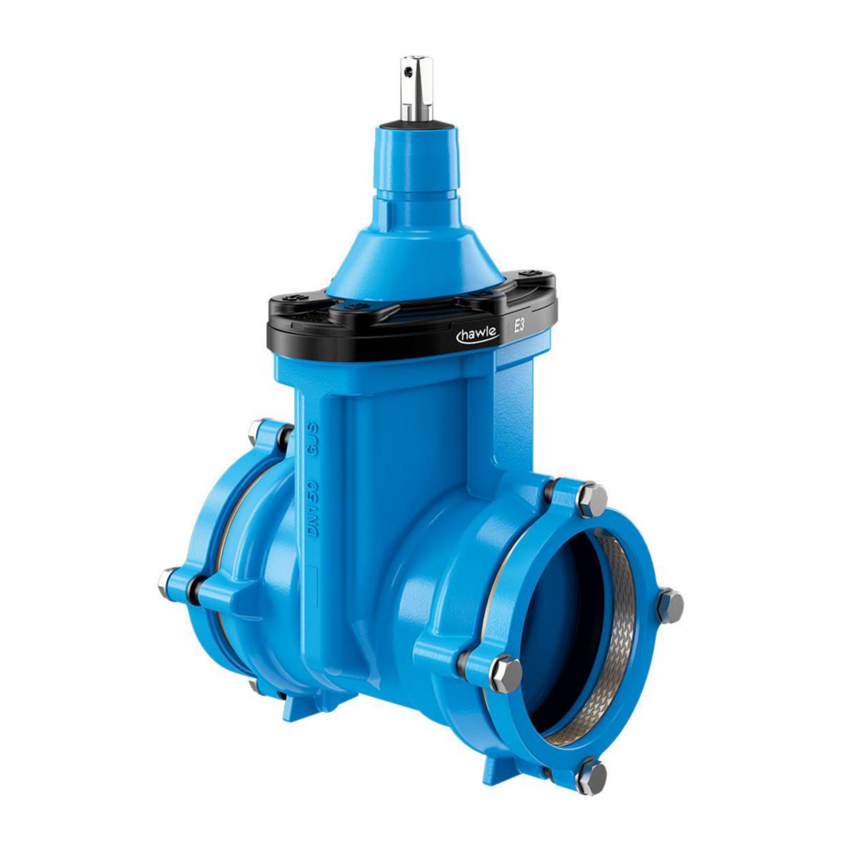 Slussventil Hawle 4040E3 - 50/63 KILSLIDVENTIL HAWLE 4040E3 M MUFF PE/PVC SYS.2000