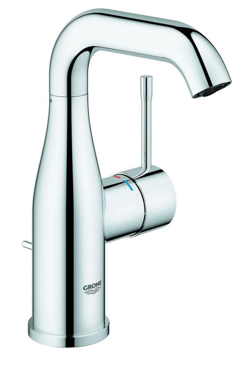 Tvättställsblandare Essence M-size, Grohe - GROHE ESSENCE NEW TS.BL M-SIZE M.LYFTVENTIL. KROM 23462001
