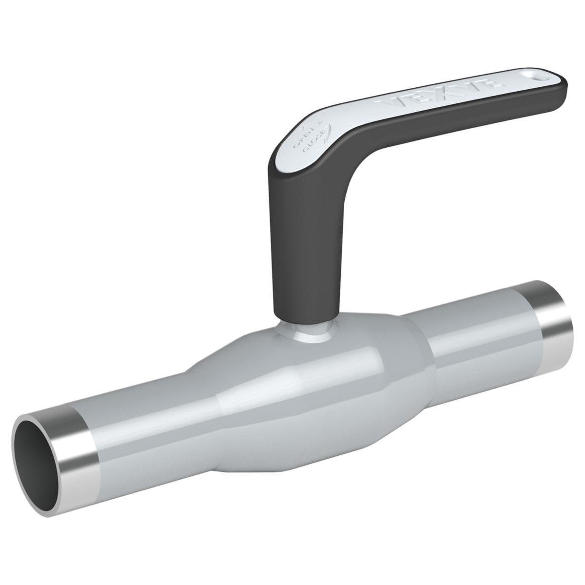 Helsvetsad kulventil fabrikat Vexve Serie 230XMM i rostfritt stål med svetsändar, reducerat flödesutförande - KULVENTIL DN50 SV-MM PN40 1.4404 VEXVE-X RED. HANDSPAK