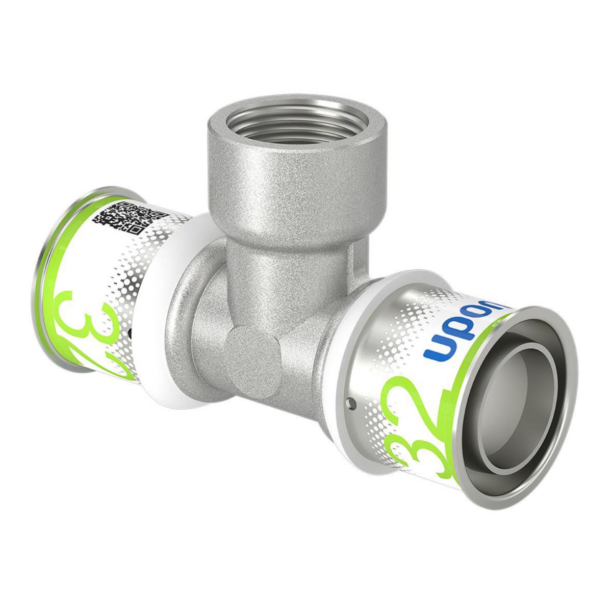 T-rör, S-Press PLUS inv gäng, Uponor - UPONOR S-PRESS PLUS T-RÖR INV 32-RP3/4"FT-32