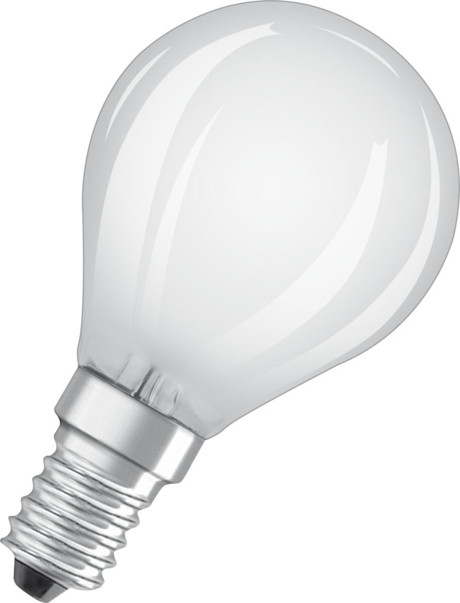 LED-lampa, klot, Led Retrofit Classic P, matt, Osram - LED-LAMPA KLOT (40) E14 MATT 3-P CL P OSRAM