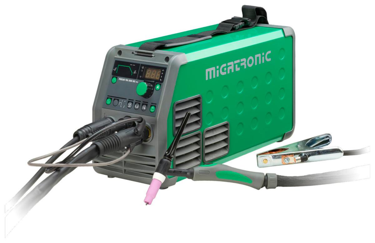 Tigsvets Migatronic Focus Tig 200 DC - TIGSVETS MIGATR FOCUS TIG 200 DC HP PFC M 201 BRÄNNARE
