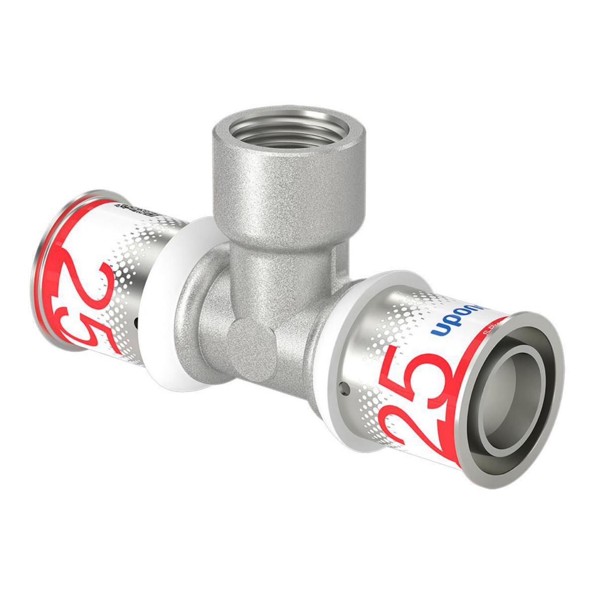 T-rör, S-Press PLUS inv gäng, Uponor - UPONOR S-PRESS PLUS T-RÖR INV 25-RP1/2"FT-25