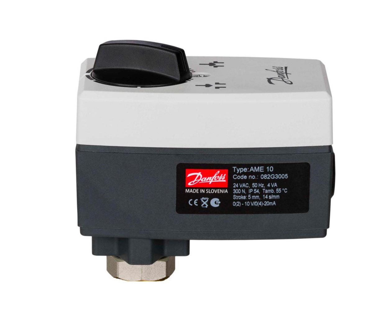 Ställdon AME10, Danfoss - STÄLLDON AME 10. 0-10VOLT 24V. 14S/MM. 5MM. 300N