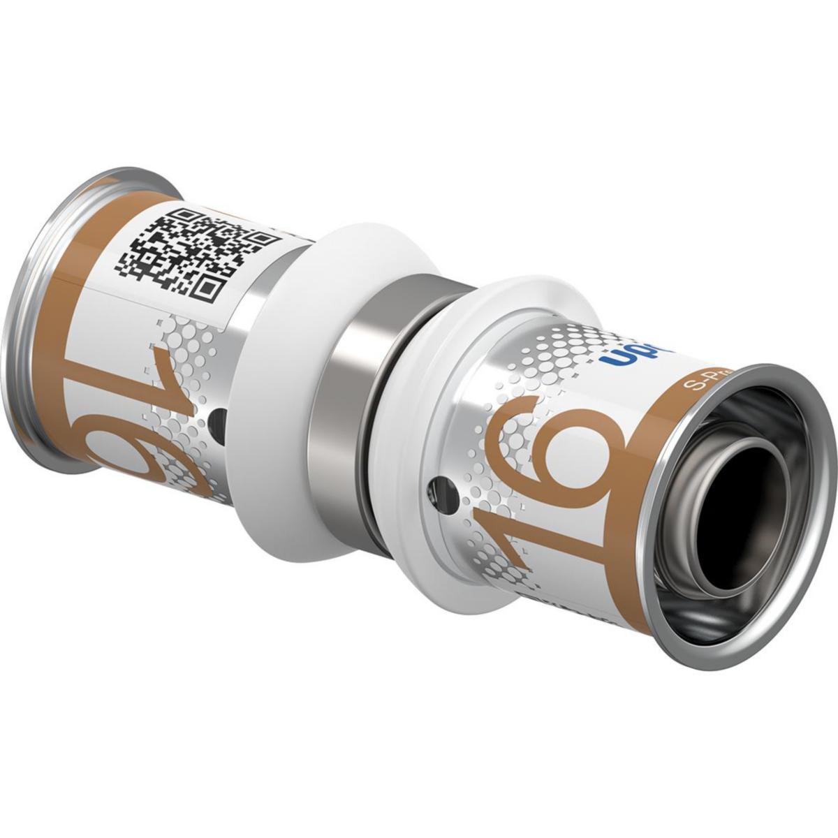 Rak koppling, S-Press PLUS, Uponor - UPONOR S-PRESS PLUS SKARVKPL 16-16