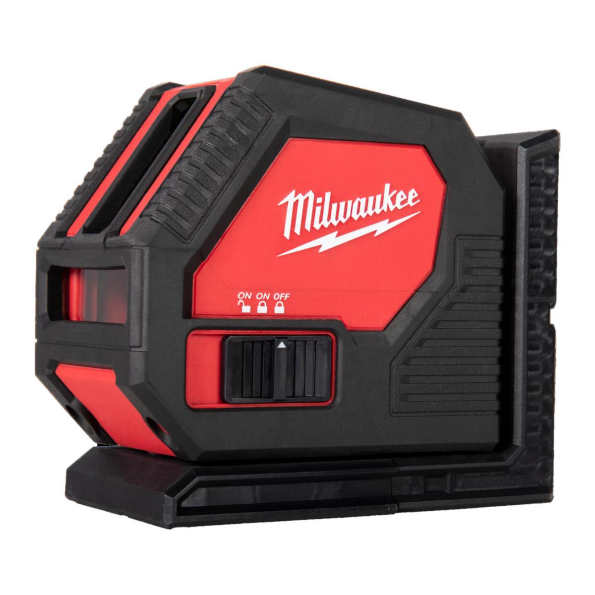 Krysslaser Milwaukee CLL-C - KRYSSLASER MILWAUKEE CLL-C 4 X AA BATTERI + VÄSKA