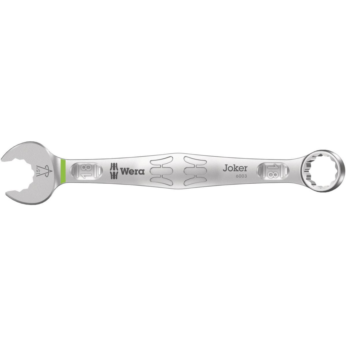 U-Ringnyckel Wera 6003 Joker - U-RINGNYCKEL WERA 6003 JOKER 18X210 MM
