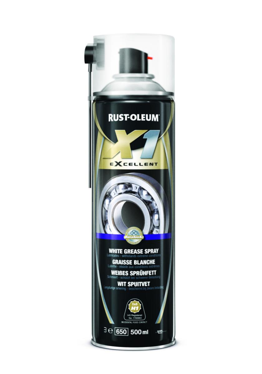 Fett Vitt X1 - SMÖRJFETT X1 WHITE GREASE SPRAY 500 ML VITT
