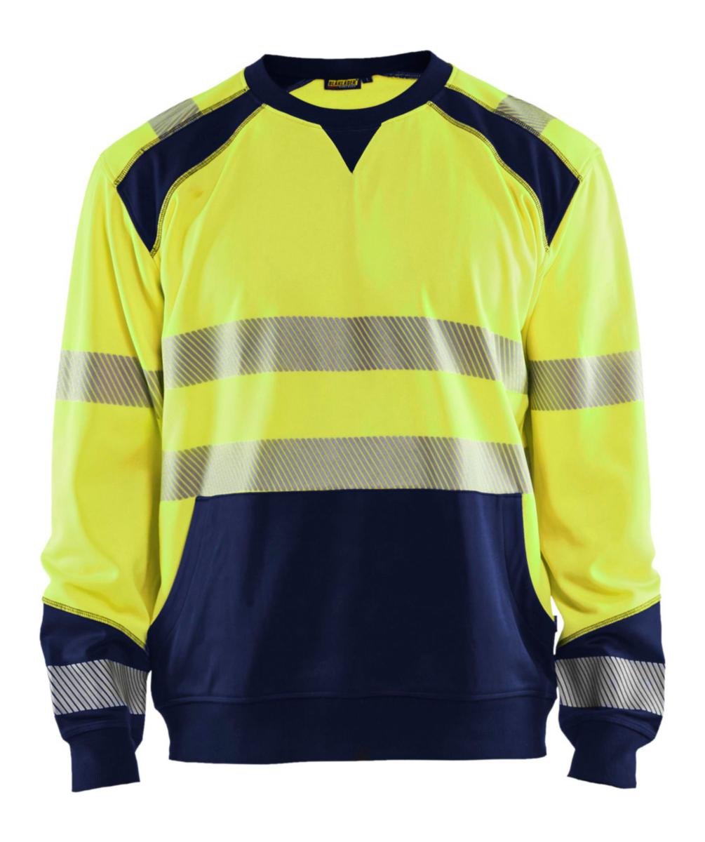 Tröja Blåkläder 3541-2528 - TRÖJA BLK 3541-2528 RUNDHALS VARSEL GUL/MARINBLÅ 4XL