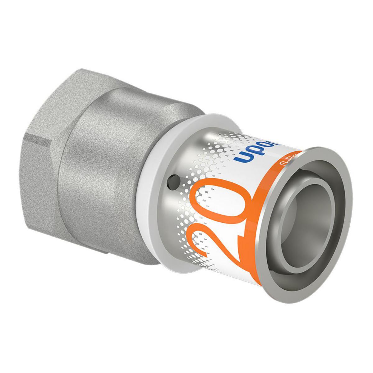 Rak övergång, S-Press PLUS inv gäng, Uponor - UPONOR S-PRESS PLUS KPL INV 20-RP1/2"FT