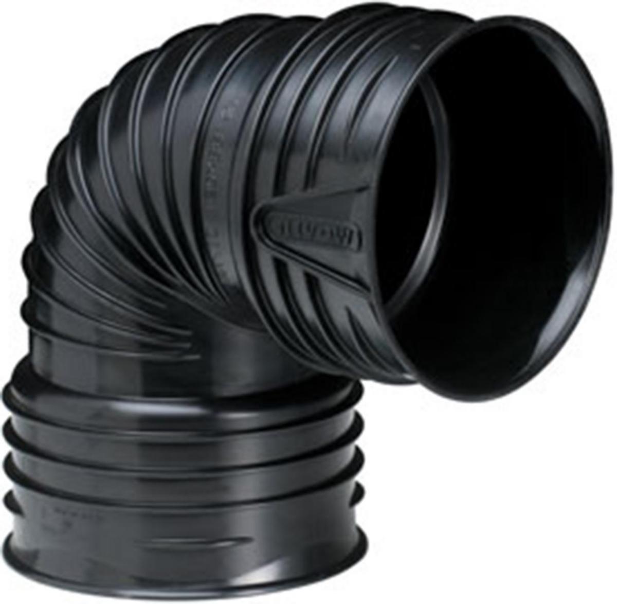 X-Stream Böj 90˚ 2 muffar, Wavin - 600x88,5GR BÖJ DV X-STREAM WAVIN PBB.55