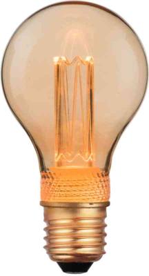 LED-LAMPA DECO NORMAL A60 E27 AMBER 2W