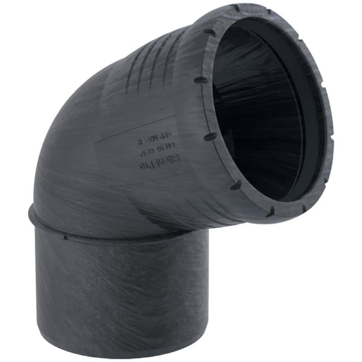 Böj med en muff 67°, PP, Silent Pro - BÖJ 67° 75MM SILENT PRO. GEBERIT