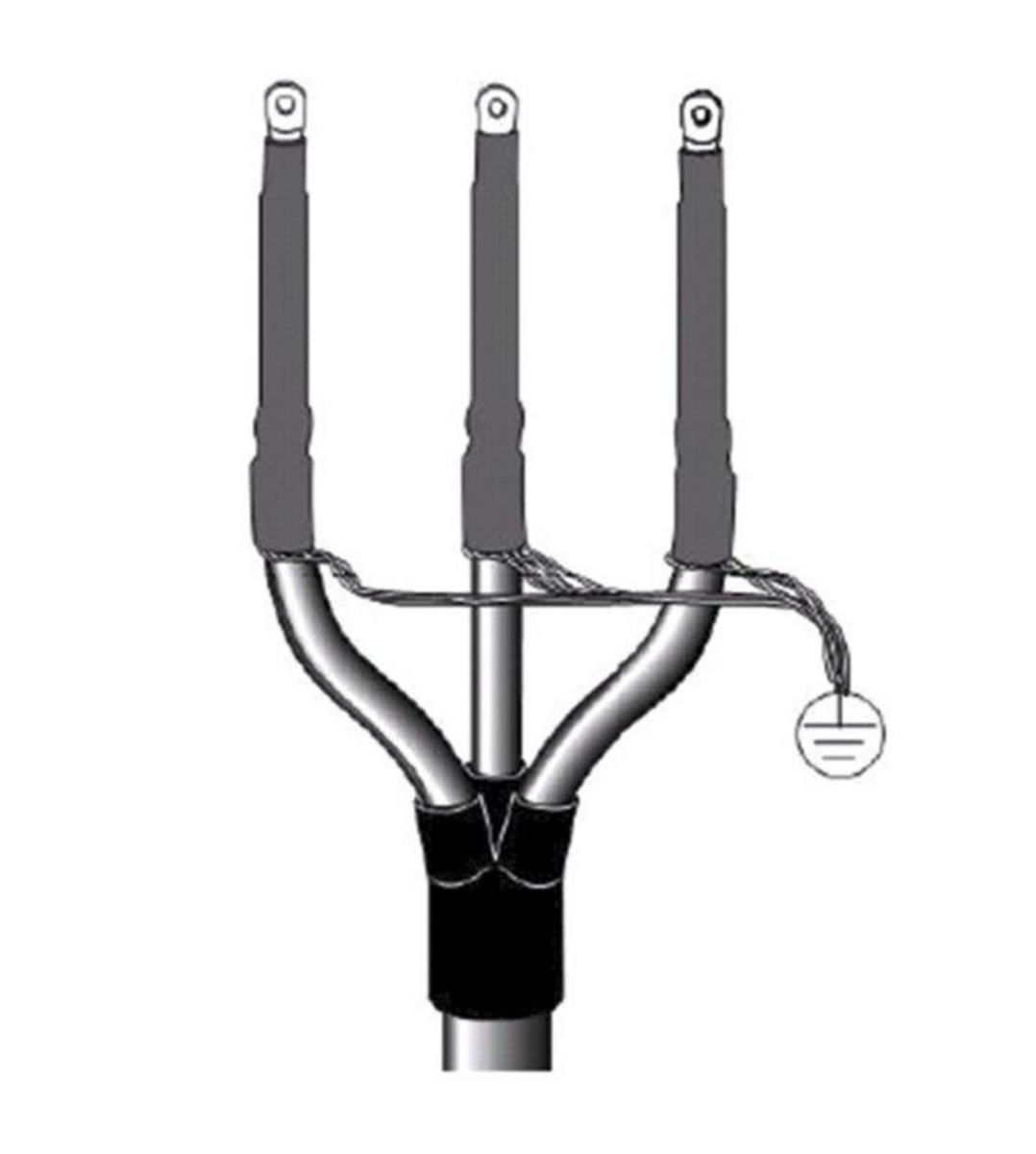 Kabelavslut IXSU-F, 12kV, exklusive skruvkabelskor. - AVSLUT IXSU-F3324-SE01 
