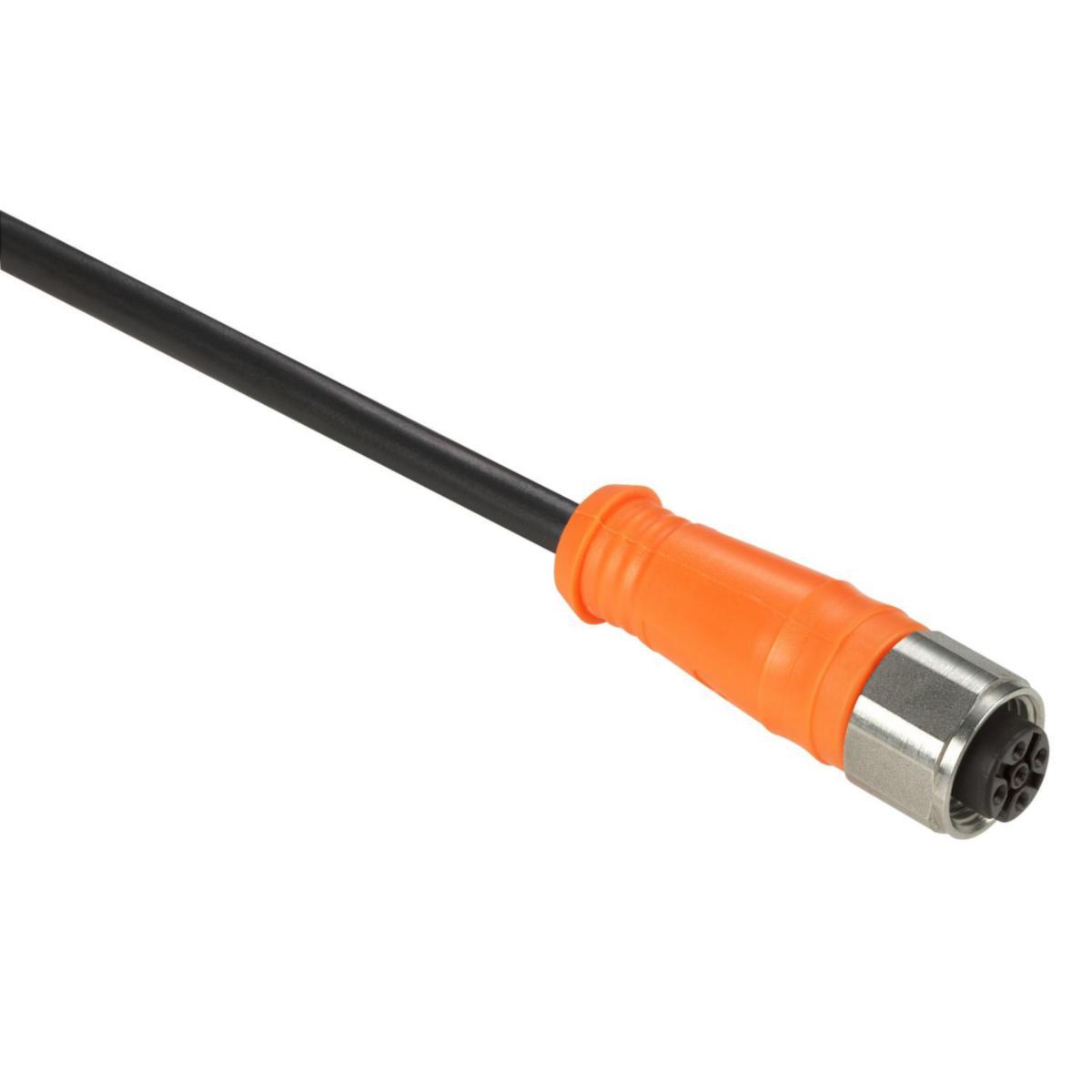 Kabel och kontaktdon PVC XZCPA - PVC KABEL M12 4P HONA RAK 10M XZCPA1141L10