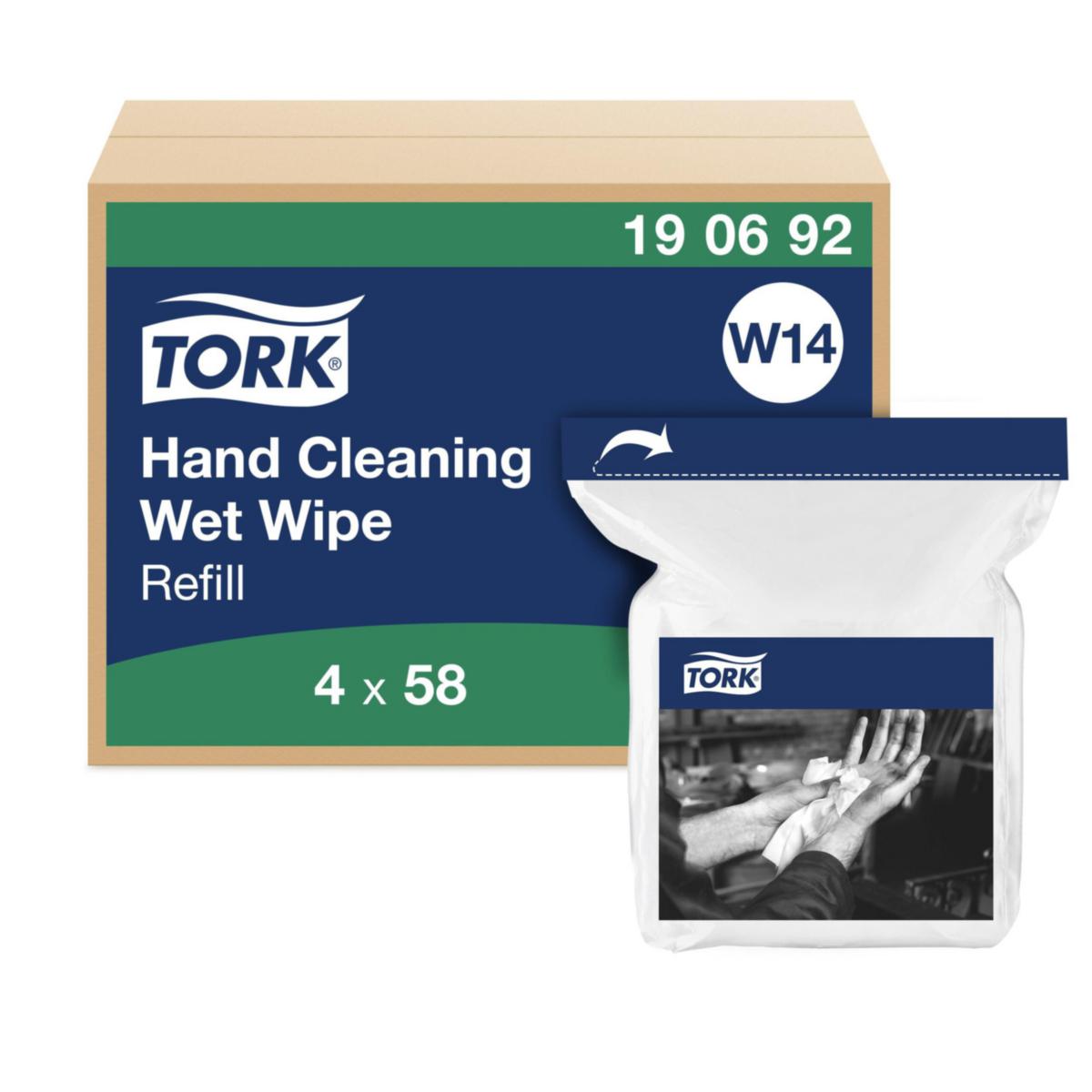 Våtduk Tork Premium - VÅTDUK TORK F HANDRENGÖRING REFILL W14 F 313995. 58 ST
