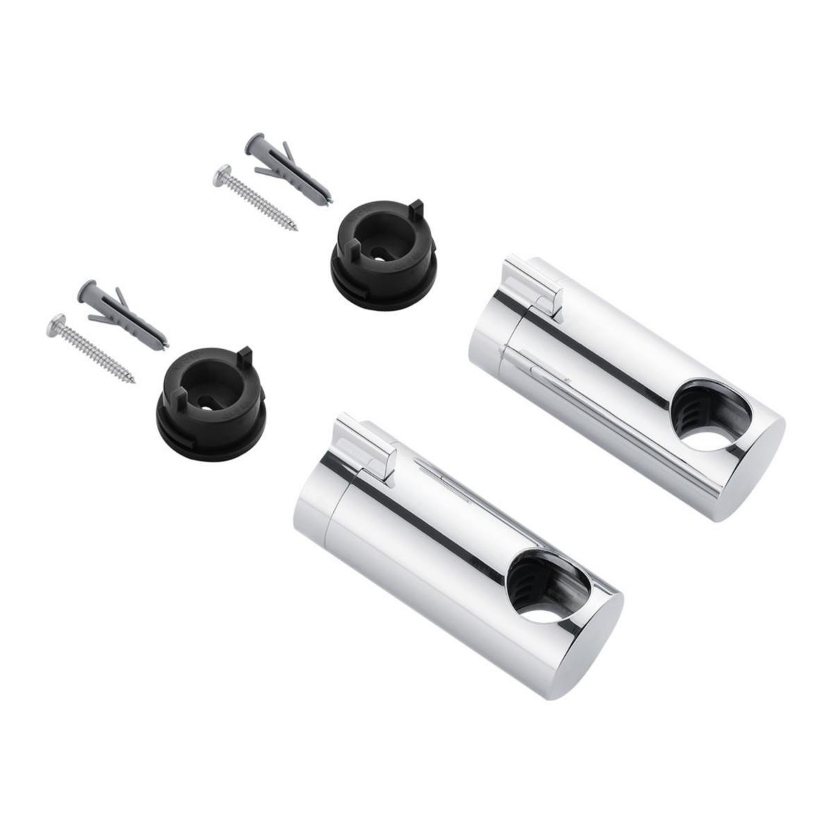 Fästessats för duschstång Rig Ø22, DIVELLO - DIVELLO RIG Ø22 KROM FÄSTESATS FÖR DUSCHSTÅNG