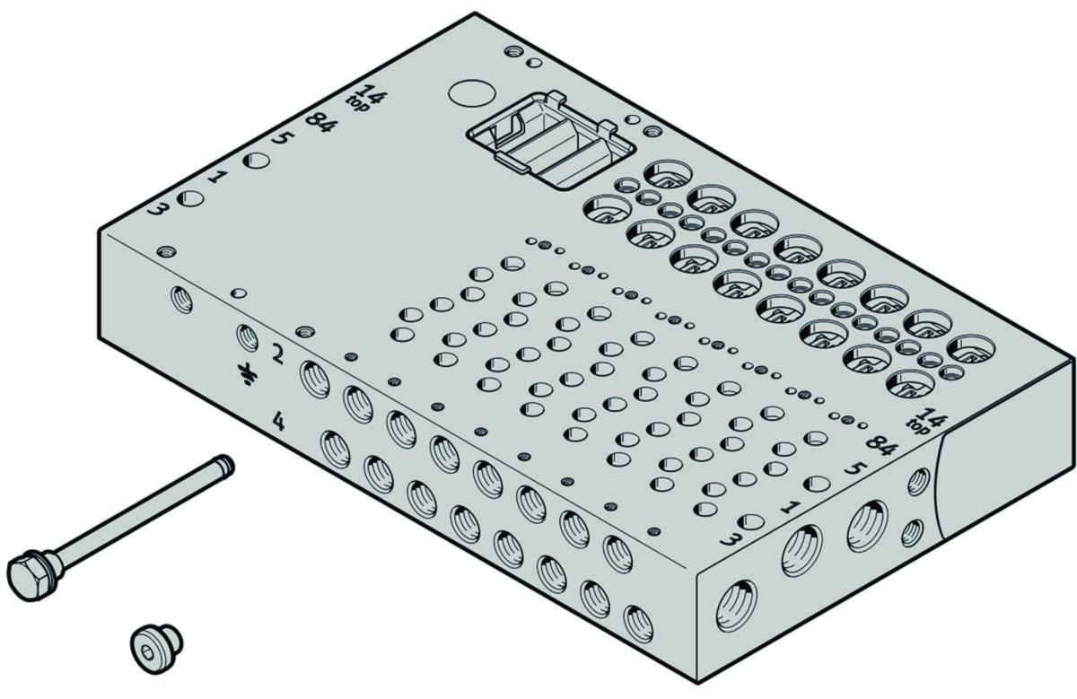 Anslutningslist Festo VABM-L1 - ANSLUTNINGSLIST FESTO VABM-L1-14W-G14-6-GR